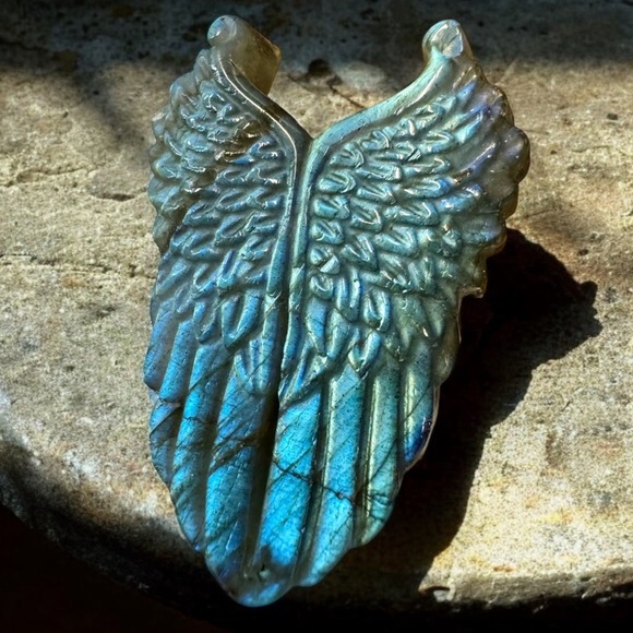 Carved Labradorite Sculpture Collection (3 Pieces) - Picture 11 of 11